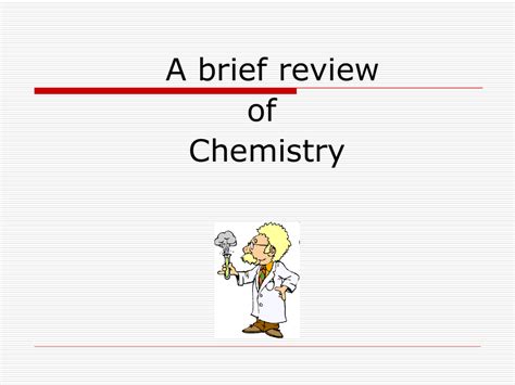 Brief Review in Chemistry Doc