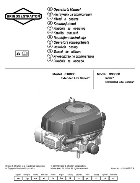 Briggs And Stratton Series 330000 Tecnical Manual Ebook PDF