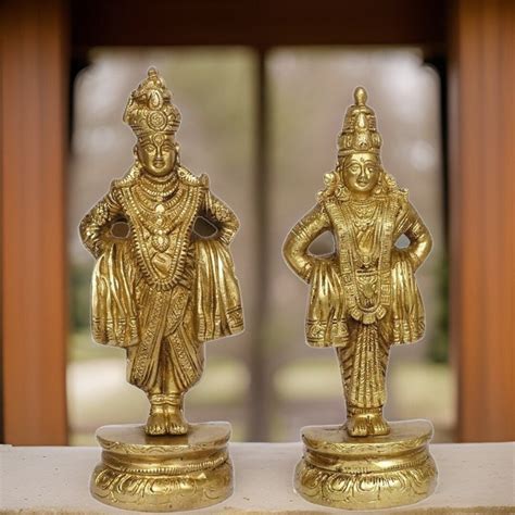 Bring the Divine Presence of Vitthal Rukmini into Your Home: Exquisite Murti for Peace and Prosperity