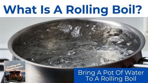 Bring water to a rolling boil: