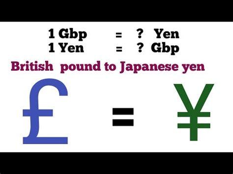 British Pound to Japanese Yen: A Comprehensive Guide