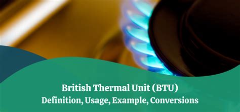 British Thermal Unit (BTU):