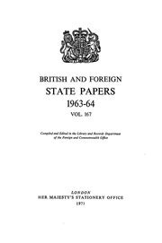 British and Foreign State Papers Reader