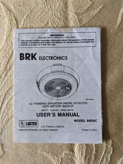 Brk Electronics 86rac Replacement Ebook Reader