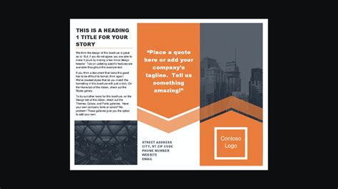 Brochure Templates Microsoft Word