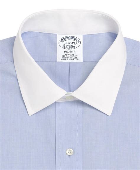 Brooks Brothers Traditional Contrast Collar Dress Shirt