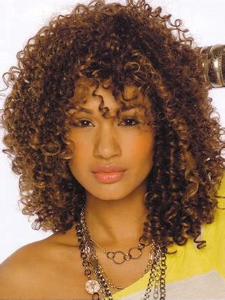 Brown Curly Synthetic Tempting Medium Wigs