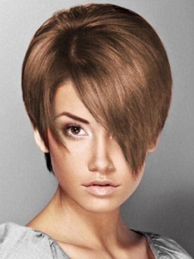 Brown Elegant Boycuts Straight Short Wigs