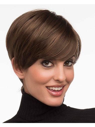 Brown Fashion Layered Straight Short Wigs