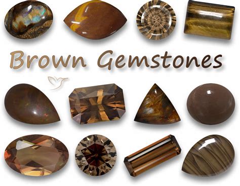 Brown Gemstone VS Sparkly Gemstone