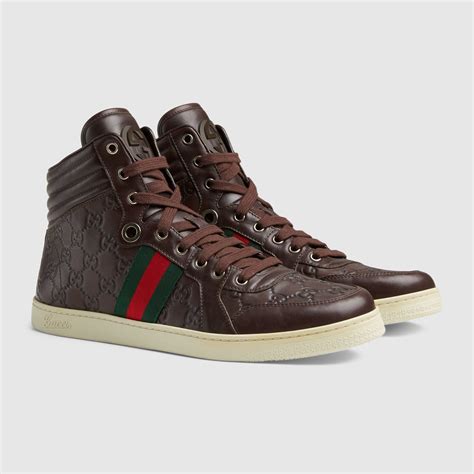 Brown Gucci sneakers