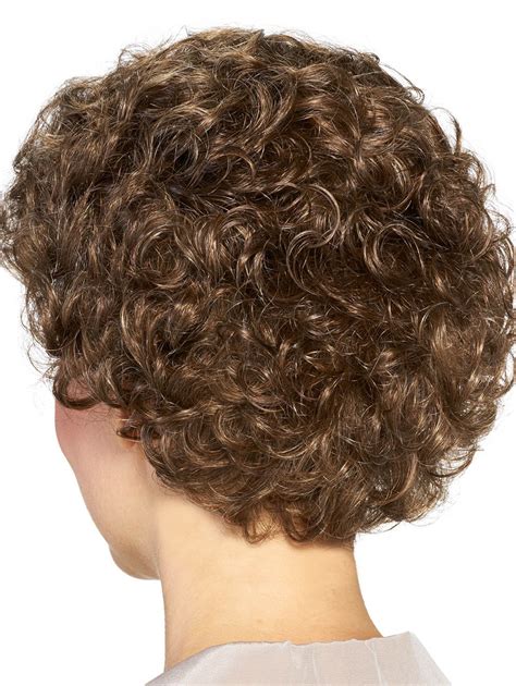 Brown Mature Curly Wigs For Cancer