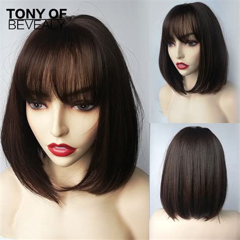 Brown Straight Synthetic Medium Wigs: Enhance Your Style & Confidence