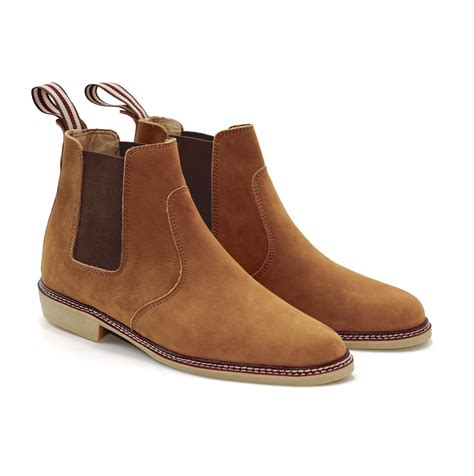 Brown chelsea boots