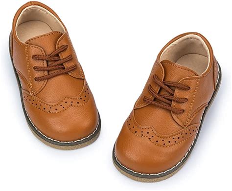 Brown toddler shoes