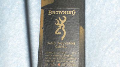 Browning Camo Wolverine CMW6A bow