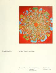 Bruce Pearson A New Visual Language September 7 October 17 1999 PDF