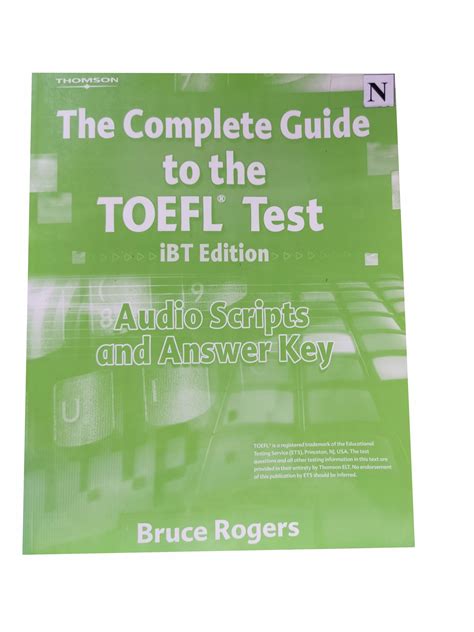 Bruce Rogers Toefl Ibt Answer Key Reader