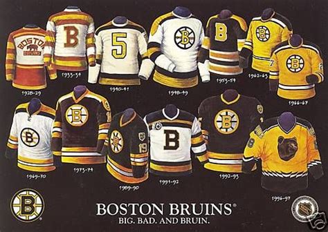 Bruins Jersey History and Evolution