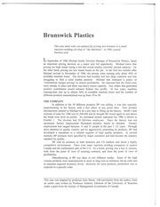 Brunswick Plastics Case Solution Reader