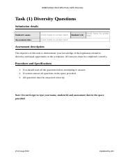 Bsbdiv301a Work Effectively With Diversity Answers Doc