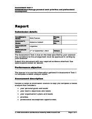 Bsbwor501a Assessment Answers Reader