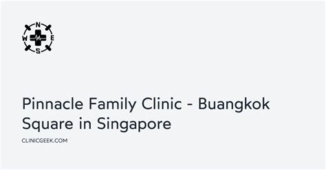 Buangkok Square Clinic: A Comprehensive Guide to Healthcare Excellence