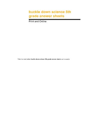 Buckle down science 5th grade Ebook Kindle Editon