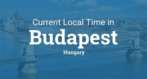 Budapest Local Time: A Comprehensive Guide