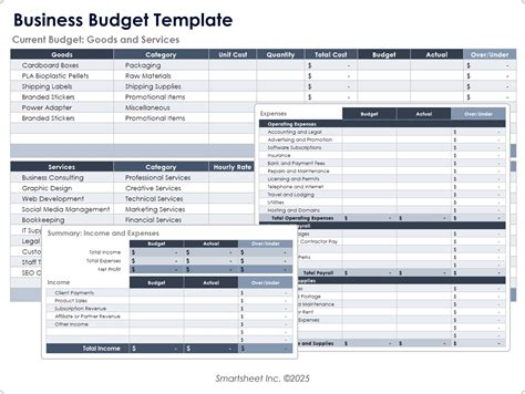 Budget Template Excel Small Business