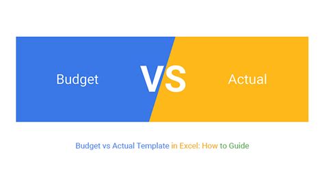 Budget Vs Actual Template