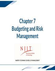 Budgeting 101 Chapter 7 Answers PDF