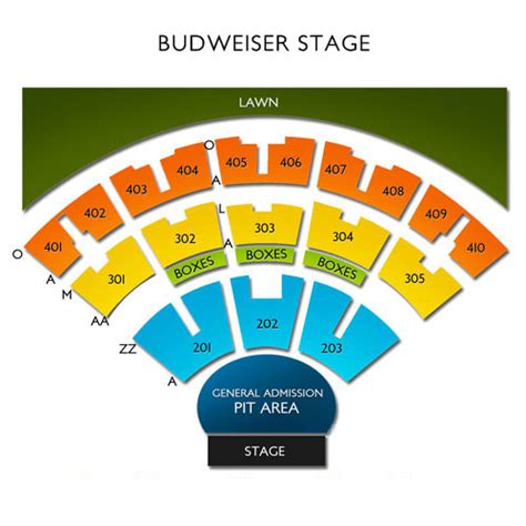 Budweiser Stage Seating Chart