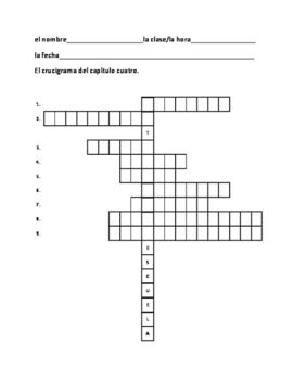 Buen Viaje Crossword Puzzle Level 1 Answers Doc