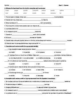 Buen Viaje Level 2 Worksheets With The Answers Doc