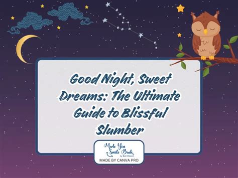 Buenas Noches: A Guide to the Sweet Slumber