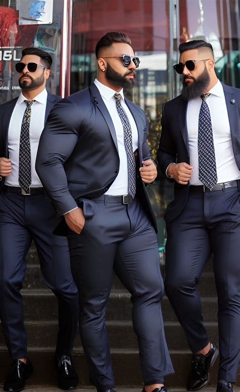 Buff Men in Suits: A Spectacle of Style and Power