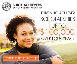 Buick Achievers Scholarship Program: Empowering the Next Generation of Leaders