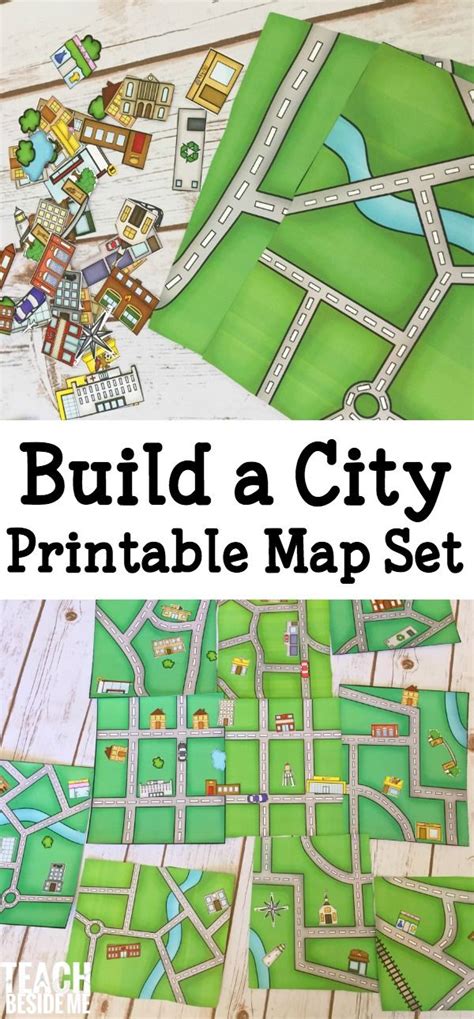 Build A City Map Printable Geography Set