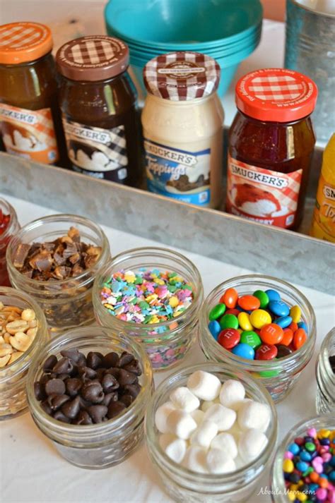 Build-Your-Own Sundae Bar: