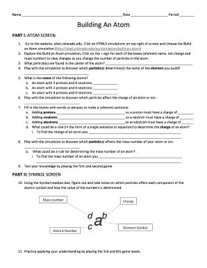 Building An Atom Phet Simulation Sheet Answers Doc