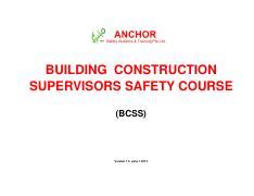 Building Construction Supervisors Safety Course: A Mom's Perspective