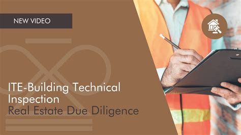 Building inspection and due diligence: