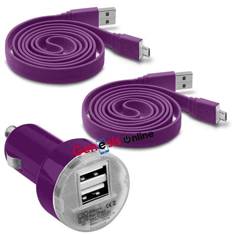 Bullet 2 Port Charger Adaptor Purple Epub