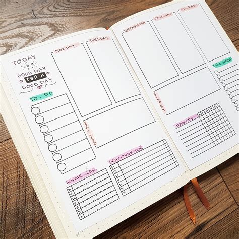 Bullet Journal Page Templates