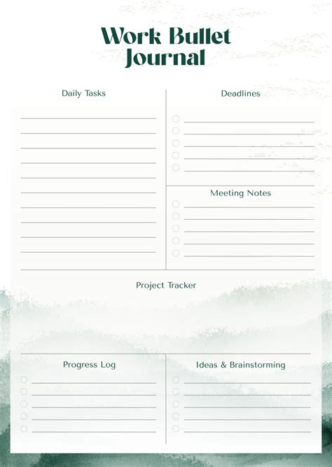 Bullet Journal Templates