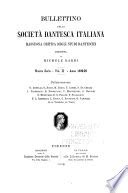 Bullettino Della Societ Dantesca Italiana... Kindle Editon