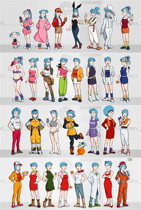 Bulma's Wardrobe: A Kaleidoscope of Outfits