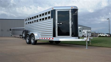 Bumper pull stock trailers: