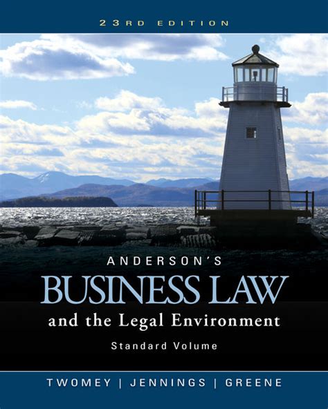 Bundle Anderson s Business Law and the Legal Environment Standard Volume 23rd MindTap Business Law 2 terms 12 months Printed Access Card Epub